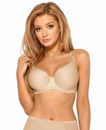 Бюстгальтер Anna с гладкой гибридной чашкой plus size (Размер: 95F) (Цвет: черный)