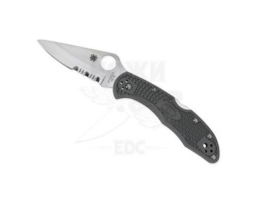 Складной нож Spyderco Delica 11PSFG c клинком из стали VG-10, рукоять FRN
