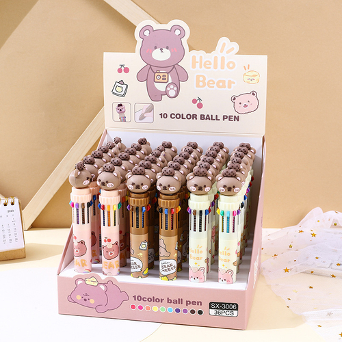 Ручка многоцветная "Hallo Bear"