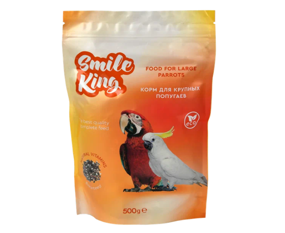 Smile King корм для крупных попугаев, 500г