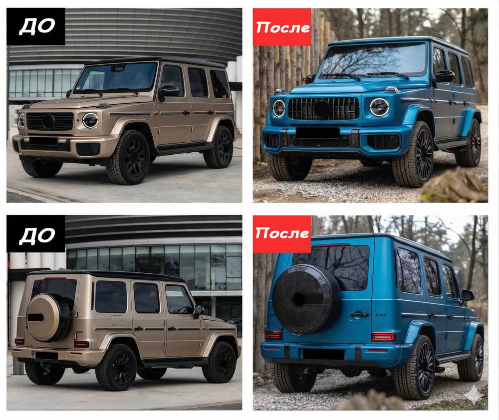 Обвес переделка для Mercedes-Benz G-Class W465 2024+ в G63 W465 AMG 2025 Мерседес Гелик гелентваген
