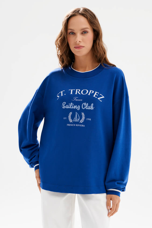 23602 Свитшот женский (ультрамарин)