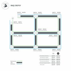 Коннектор крестовой LGD-4TR-CON-X-BK (C) (Arlight, IP20 Пластик, 3 года) 026143