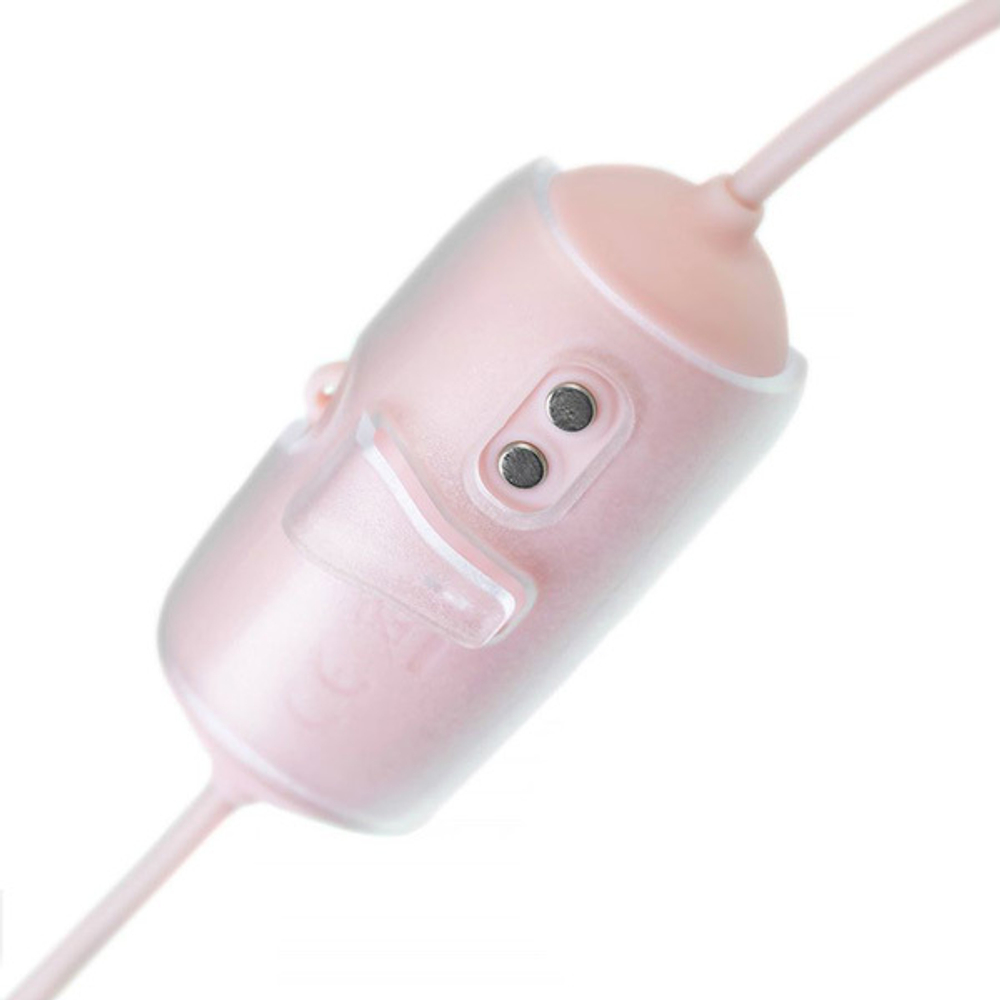 Розовый вибромассажер для сосков с управлением через приложение Lovense Gemini App Controlled Vibrating Nipple Clamps Clit Clamps LE-27