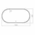 Зеркало Azario Вивиан New-2 120 см LED-00002375 с подсветкой