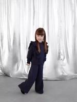 Костюм для девочки с брюками-палаццо на осень