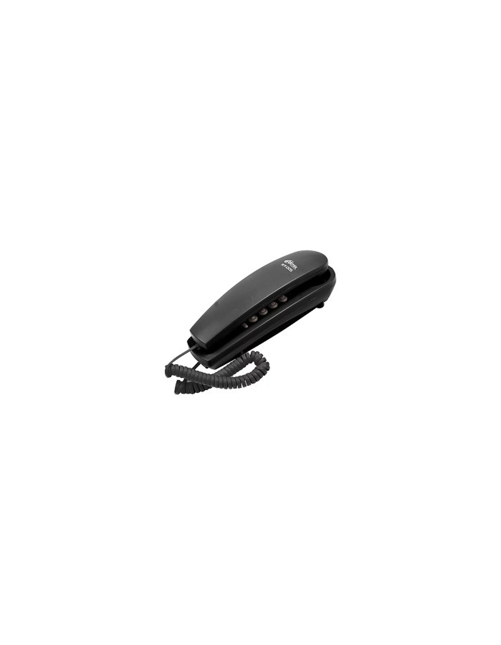 RITMIX RT-005 black (проводной телефон, повторный набор номера, настенная установка, кнопка выключения микрофона, регулятор громкости звонка)