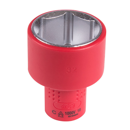 KING TONY (4335VE32M) Головка торцевая диэлектрическая шестигранная 1/2", 32 мм