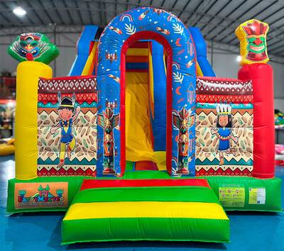 Коммерческий надувной батут-горка «Индиана ЭКСТРА 2», 7x4x6 м