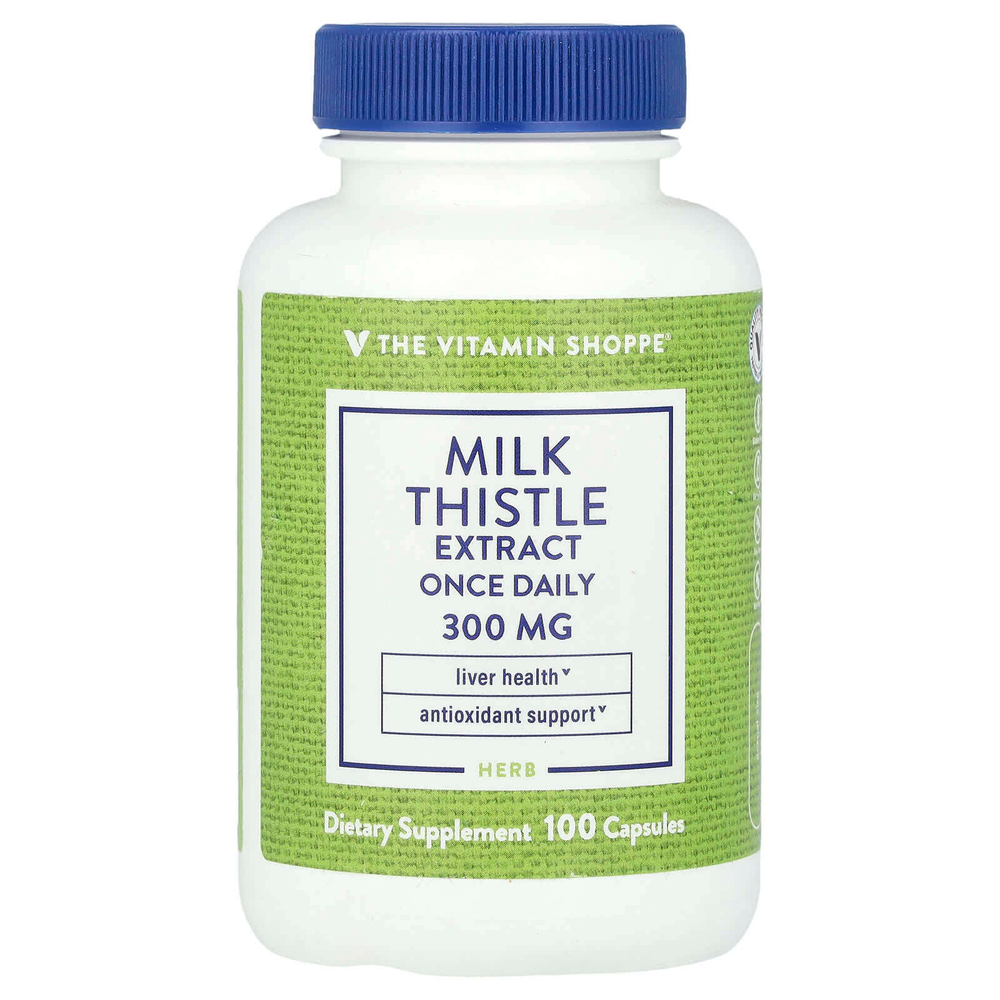 The Vitamin Shoppe, Экстракт расторопши, 300 мг, 100 капсул