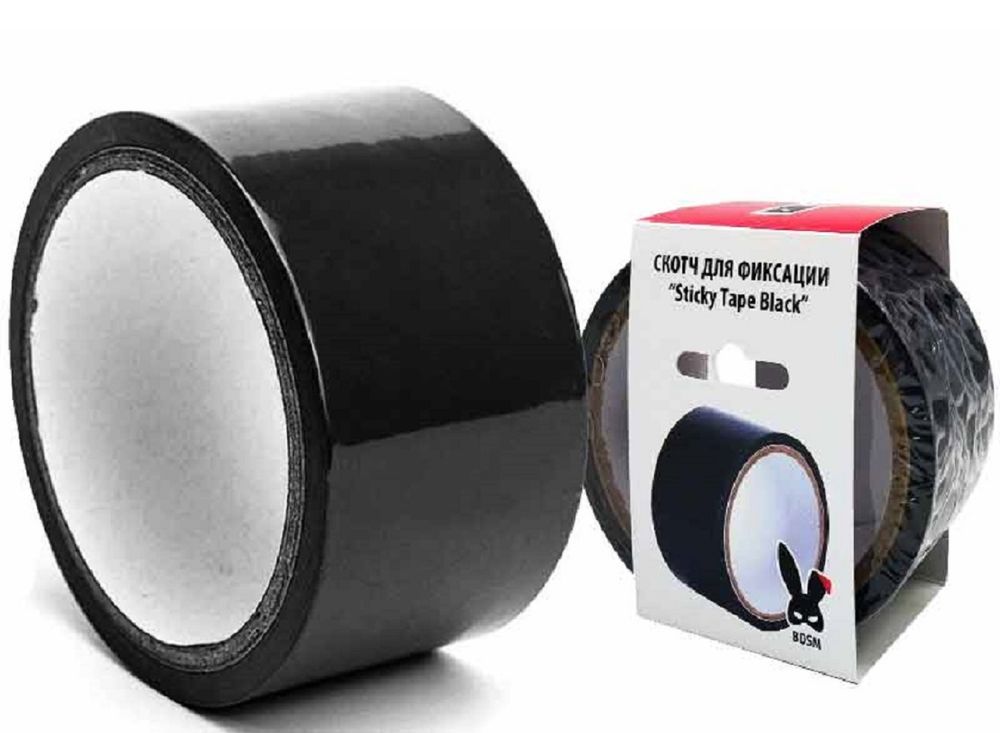 Скотч для фиксации sticky tape black черный