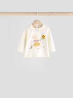 Лонгслив и легинсы в комплекте для малышей Next E67-029, 3 шт., Молочный, Розовый, Светло-желтый