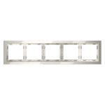 Рамка стеклянная VOLTUM S70 на 5 постов, (кашемир, стекло)