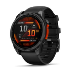 Умные часы Garmin Fenix 8, 47мм, Amoled Slate Gray with Black Silicone Band (010-02904-09)
