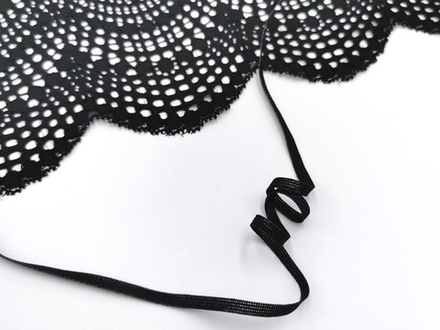 _Резинка для укрепления, 4мм, черный, м (Арт: RU-170)