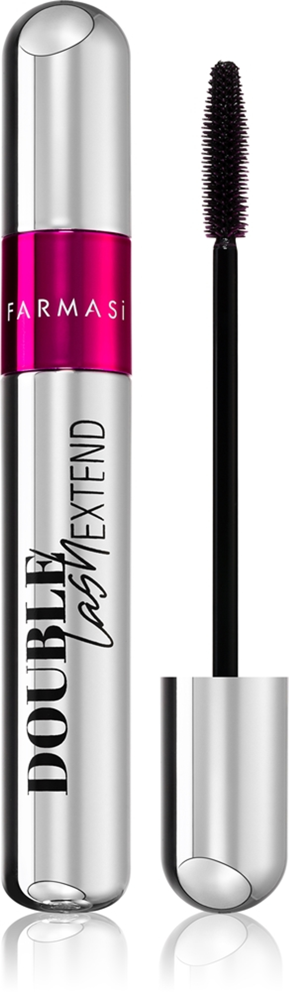 Farmasi Double Lash Extend - Тушь для ресниц, увеличивающая объем, удлиняющая и подкручивающая оттенок Black, 12 ml