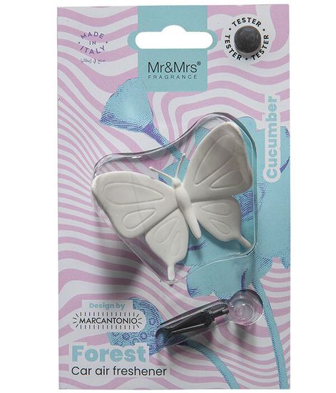 Аромадекор для автомобиля и дома FOREST БАБОЧКА (экзотический огурец) в блистере, Mr&Mrs Fragrance