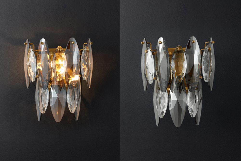 Настенный светильник MT8980-W brass