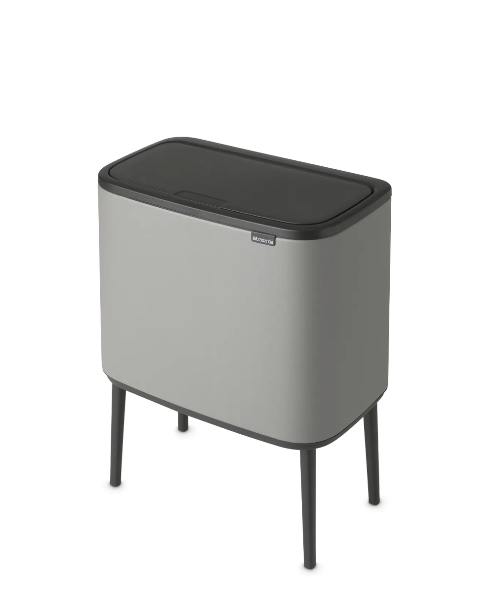 Brabantia Bo Touch 11+23л мусорный контейнер для минерального бетона серый EAN 8710755127243