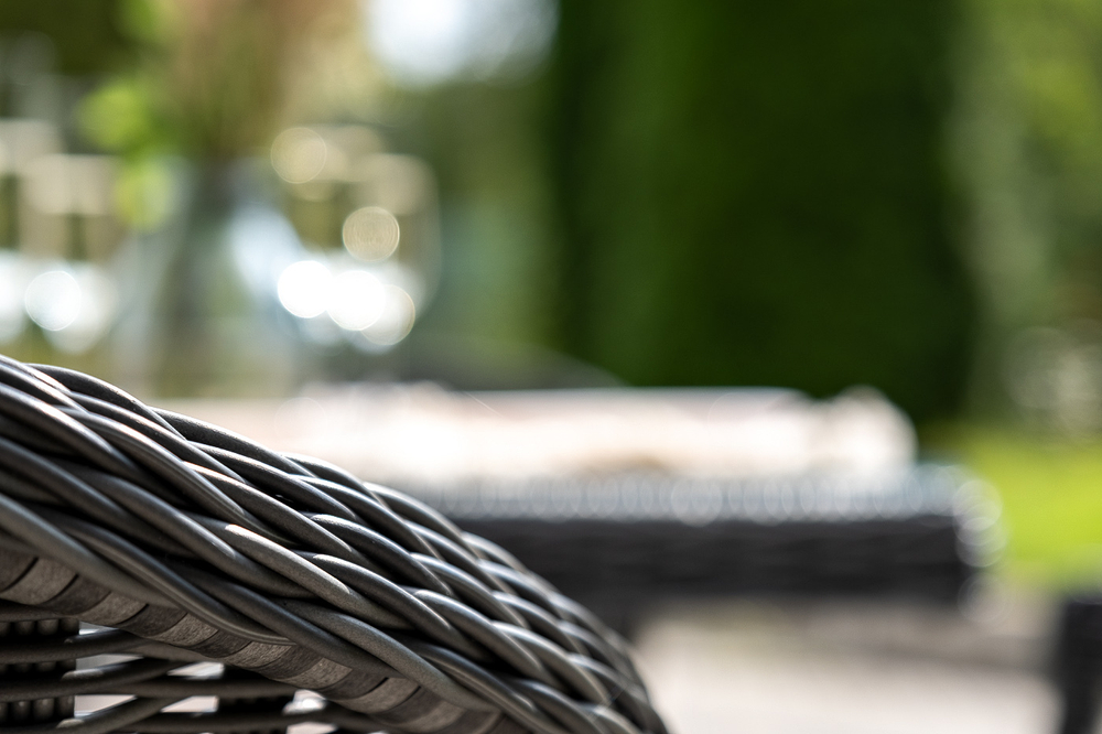 "Сицилия" обеденная группа плетеная, цвет графит