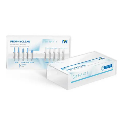 Набор полиров PROPHYCLEAN RA 411 для чистки естественных зубов (10 полиров)