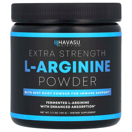 Havasu Nutrition, L-аргинин в порошке, с повышенной силой действия, 105 г (3,7 унции)