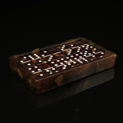 Комплект домино из янтаря "Самоцвет"