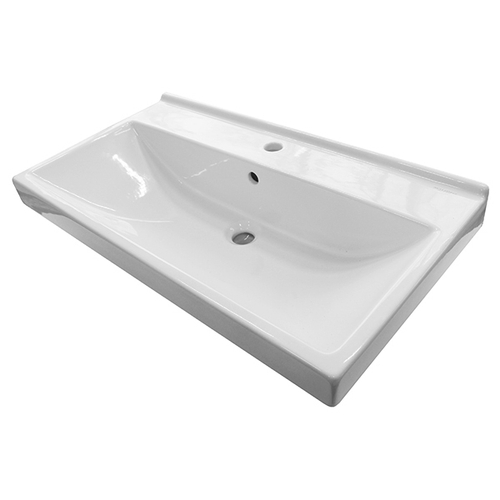 Раковина накладная "Fest-80" белая, без кроншт (Sanita Luxe)