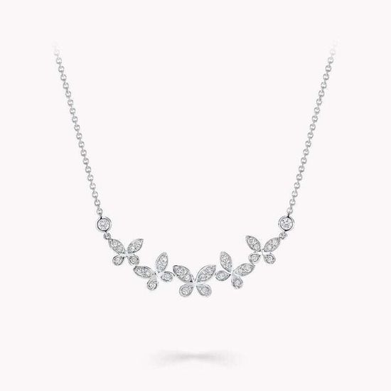 Колье Graff Butterfly Petite Pavé Diamond Line Pendant