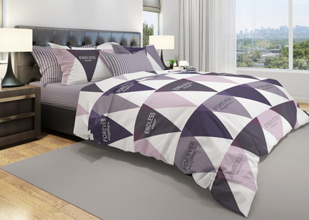 Комплект постельного белья 2 сп БЯЗЬ "Модерн" (нав. 70х70 или 50х70)