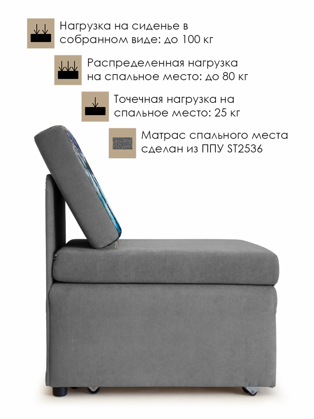 Кресло-кровать "Миник", купон Пейзаж