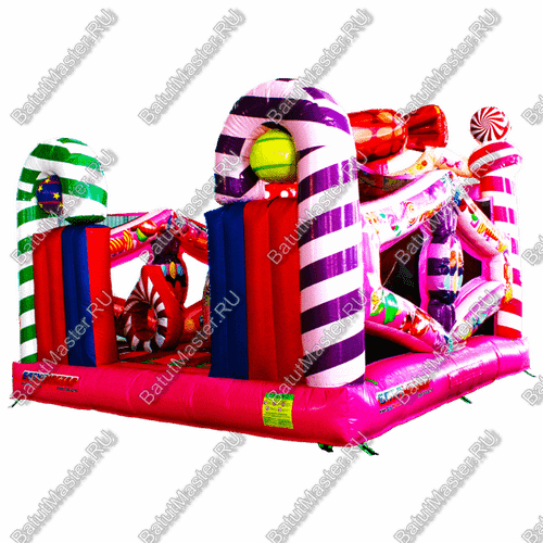 Коммерческий надувной батут "Конфета" 5*5*4.5 м