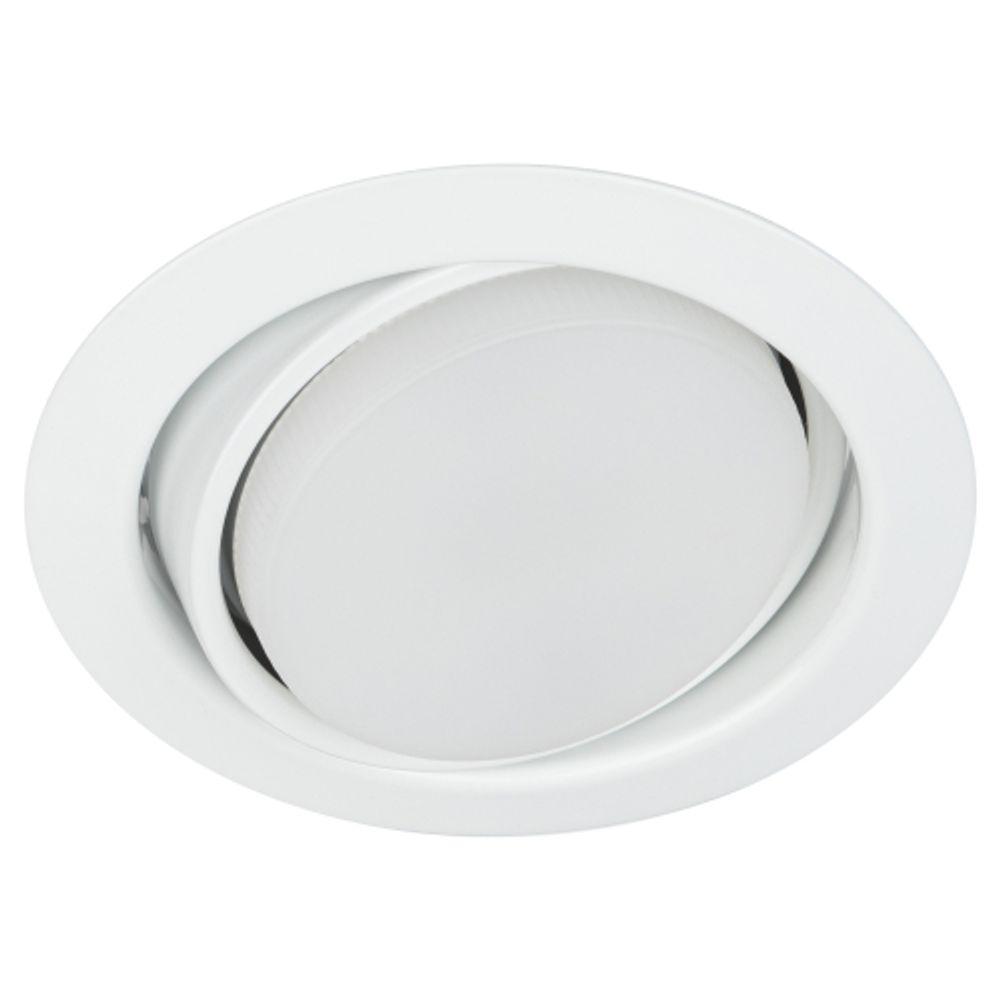 Светильник встраиваемый ЭРА KL35 А WH /1 под лампу GX53 поворотный белый | Встраиваемые светильники Для ламп GX53