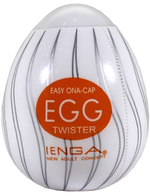 Мастурбатор-яичко TWISTER (Цвет: прозрачный)