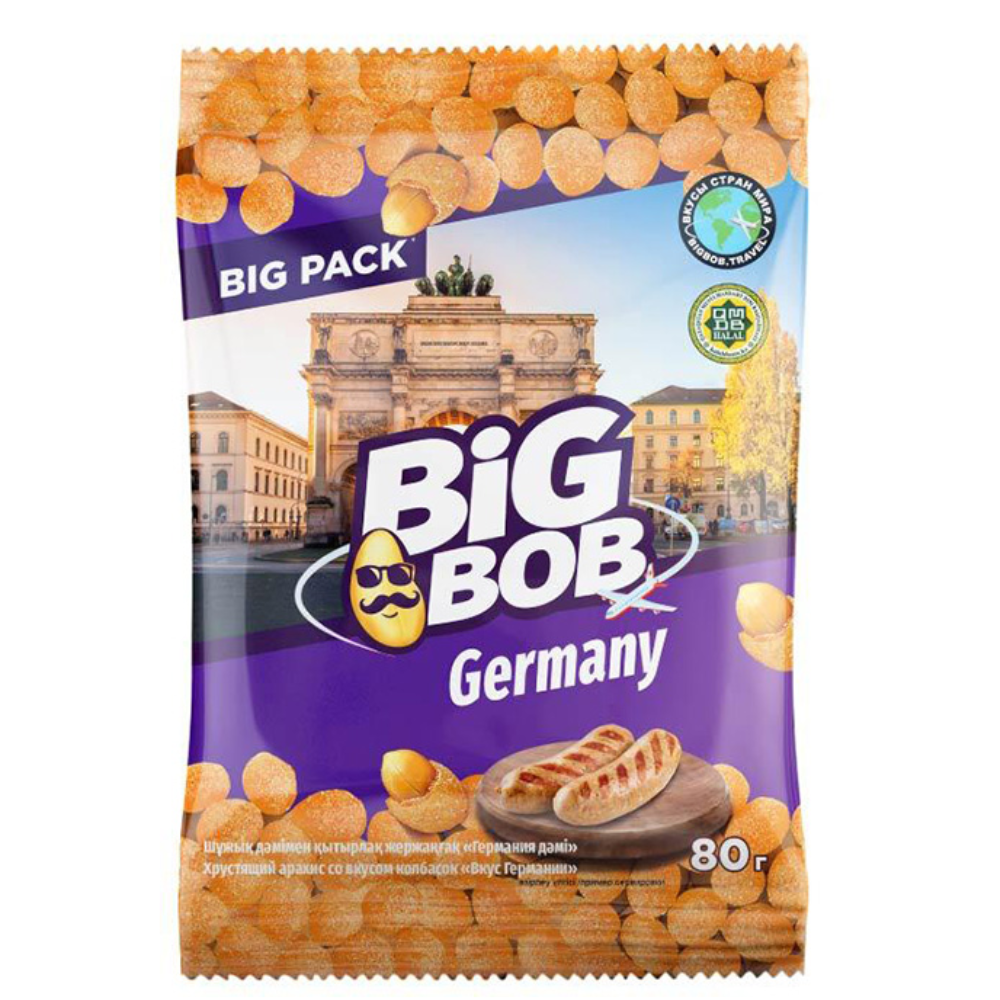 Арахис Big Bob колбаски гриль 80 гр