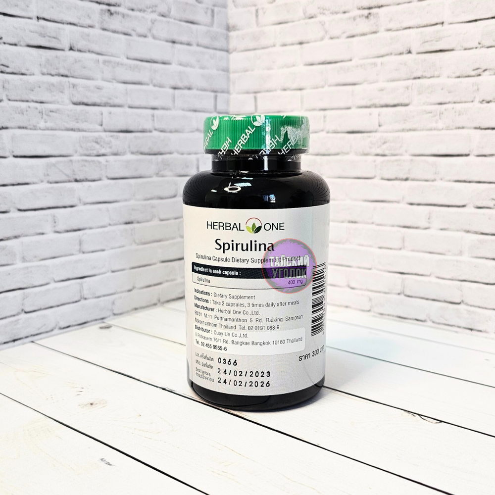 Капсулы Spirulina Capsule Herbal One Спирулина 100 капс.