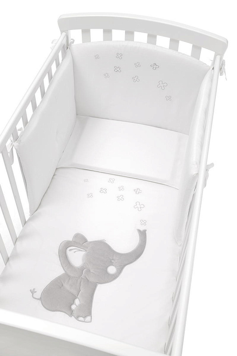 Детская кровать Erbesi Elly LED белый