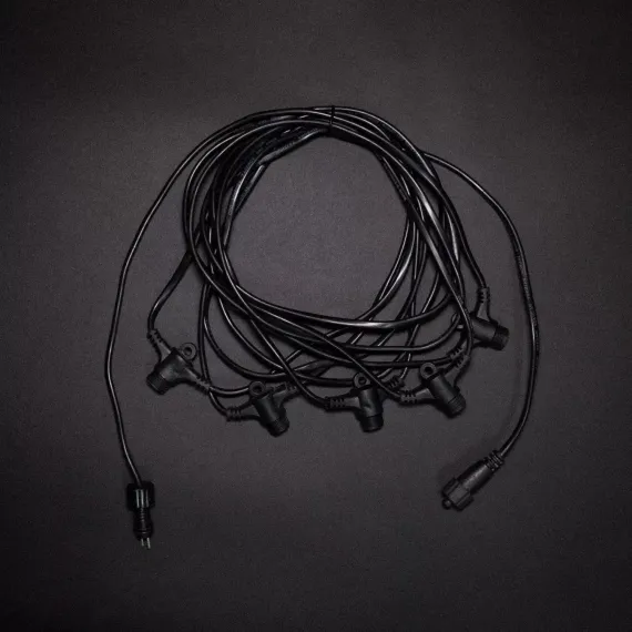 Комплект подключения с 5 коннекторами 24V., 5 м., провод черный ПВХ, Beauty led (SLL5-11-1)