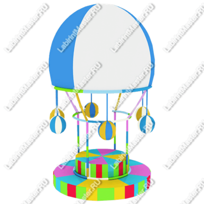 Электрическая карусель детская 4KIDS "Воздушный шар"