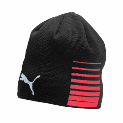 Шапка PUMA LIGA Reversible Beanie, 02235701, черно-красный