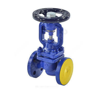 Клапан запорный сталь 234F Ду 50 Ру40 Тмакс=400 оС фл со штурвалом сильфонный Zetkama 234F050E01