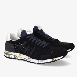 Замшевые кроссовки Premiata Eric 8233 с перфорацией