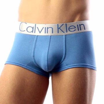 Мужские трусы боксеры голубые Calvin Klein Steel Blue