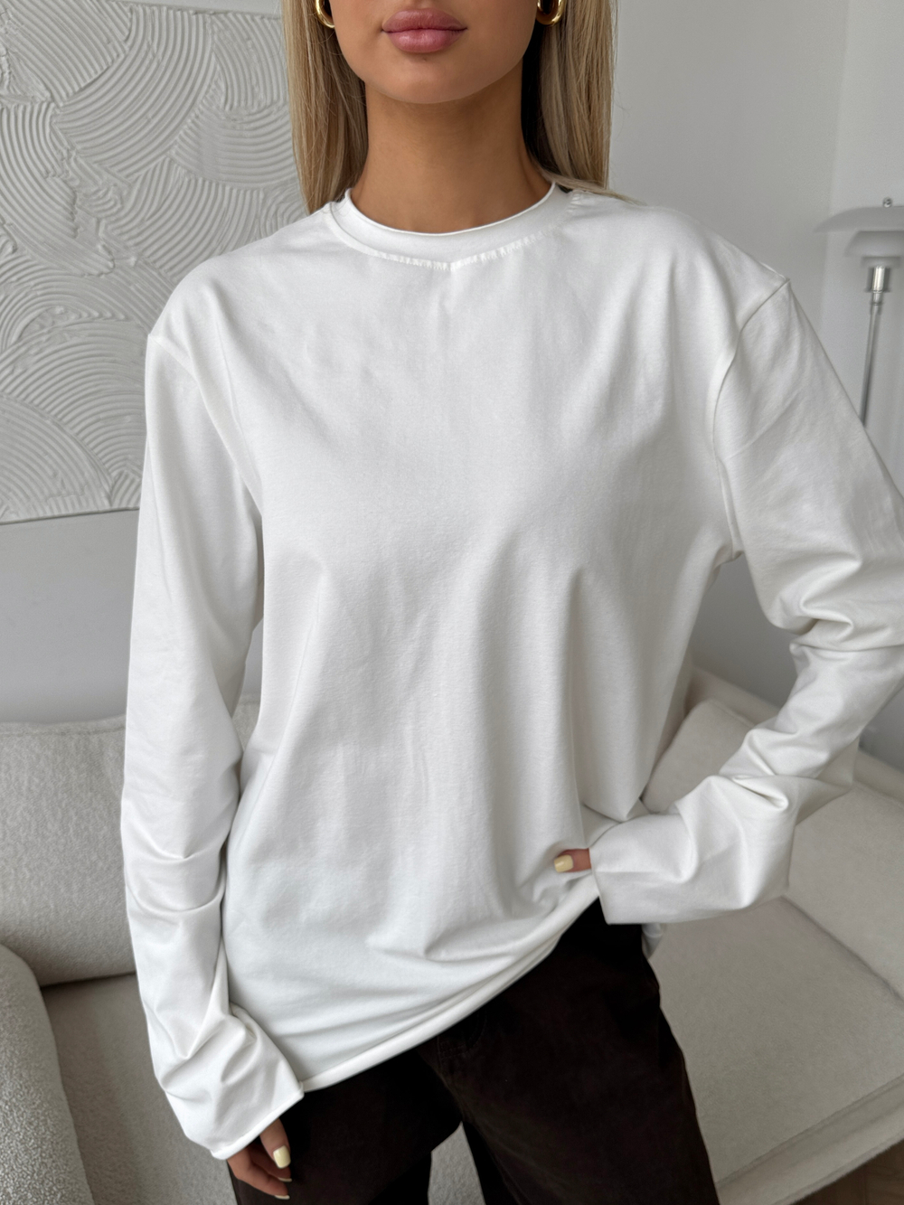 Лонгслив оверсайз