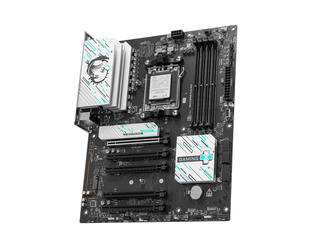 Материнская плата MSI B840 GAMING PLUS WIFI AM5 4xDDR5 4xSATA3 RAID 2xM.2 1xHDMI 1xType-C ATX