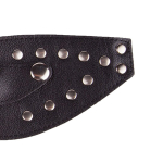 Черная кожаная маска со съёмными шорами Sitabella BDSM Accessories 3080-1