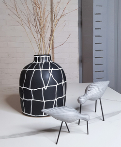 Ваза White line wide mouth