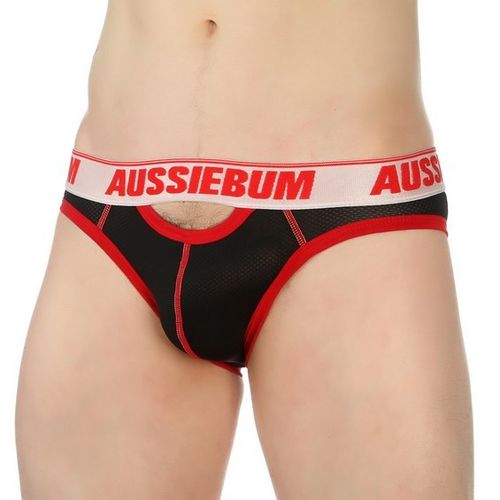 Мужские трусы брифы черные AussieBum Black Brief