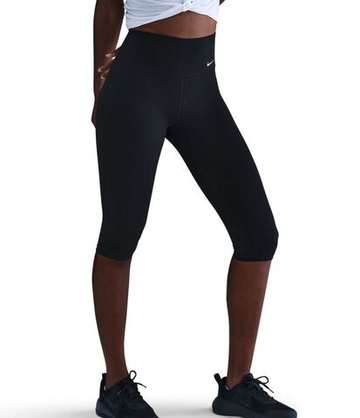 Леггинсы Nike One Upper Calf Length Tight - black/white