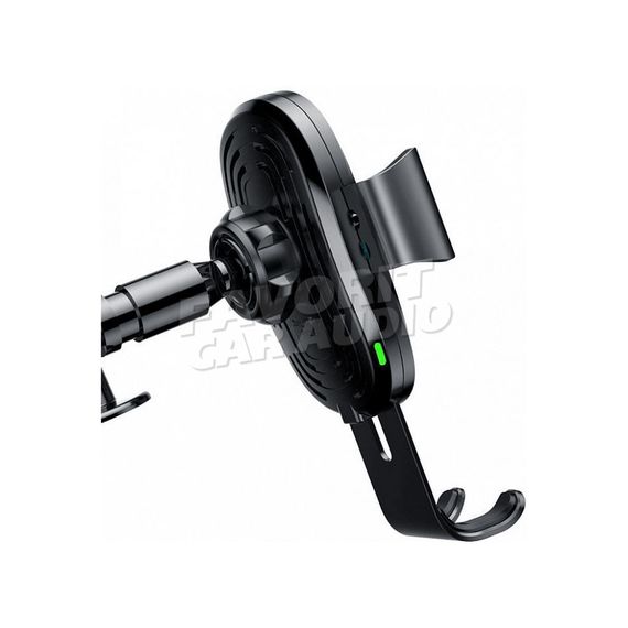 Держатель Baseus WXYL-A01 торпедо шарнир бесп. зарядка QI чёрный